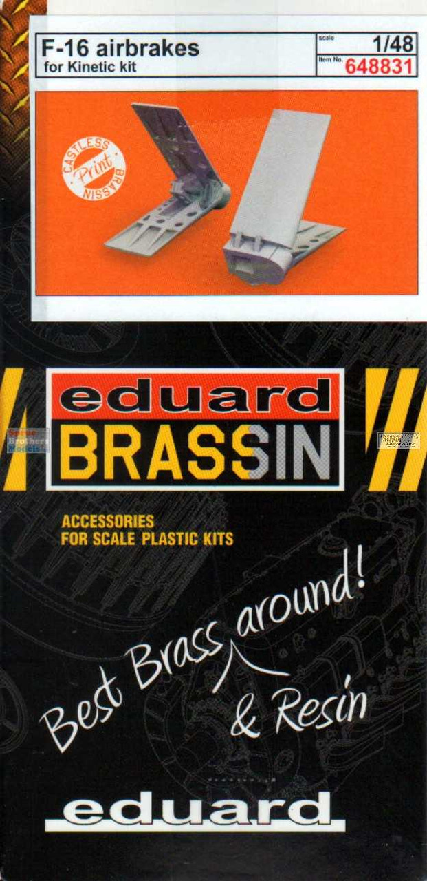 EDU648831 1:48 Eduard Brassin F-16C Falcon Airbrakes (KIN kit