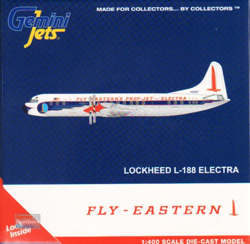 GEMGJ2138 1:400 Gemini Jets Eastern Airlines L-188 Electra Reg