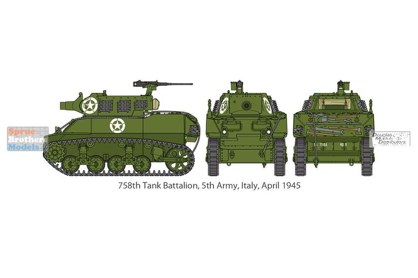 TAM32604 1:48 Tamiya M8 US Howitzer Motor Carriage - Sprue