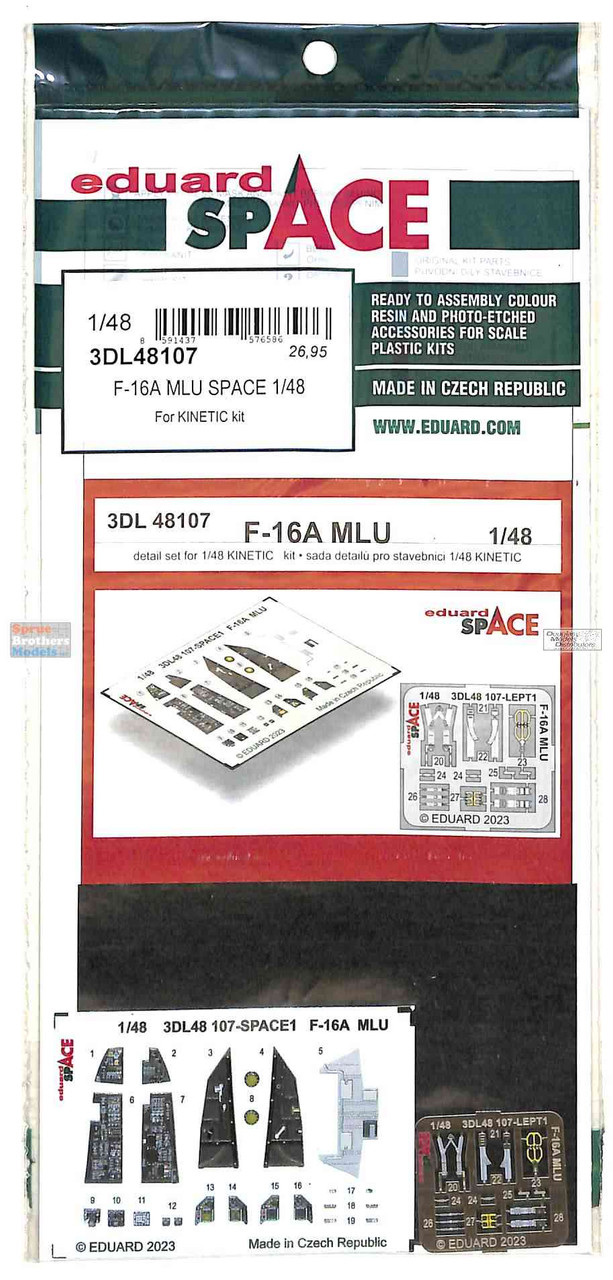Ufv Kin Kit EDU3DL48107 1:48 Eduard SPACE - F-16A Falcon MLU (KIN kit) - Sprue ...