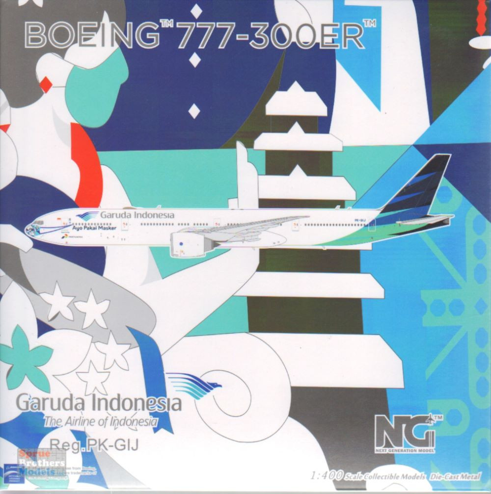 NGM73023 1:400 NG Model Garuda Indonesia B777-300ER Reg #PK-GIJ
