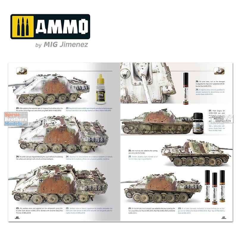 AMM6039 AMMO by Mig How to Paint Winter WWII German Tanks - Sprue
