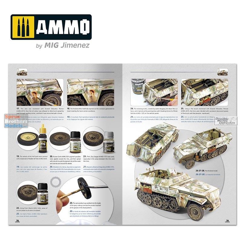 AMM6039 AMMO by Mig How to Paint Winter WWII German Tanks - Sprue