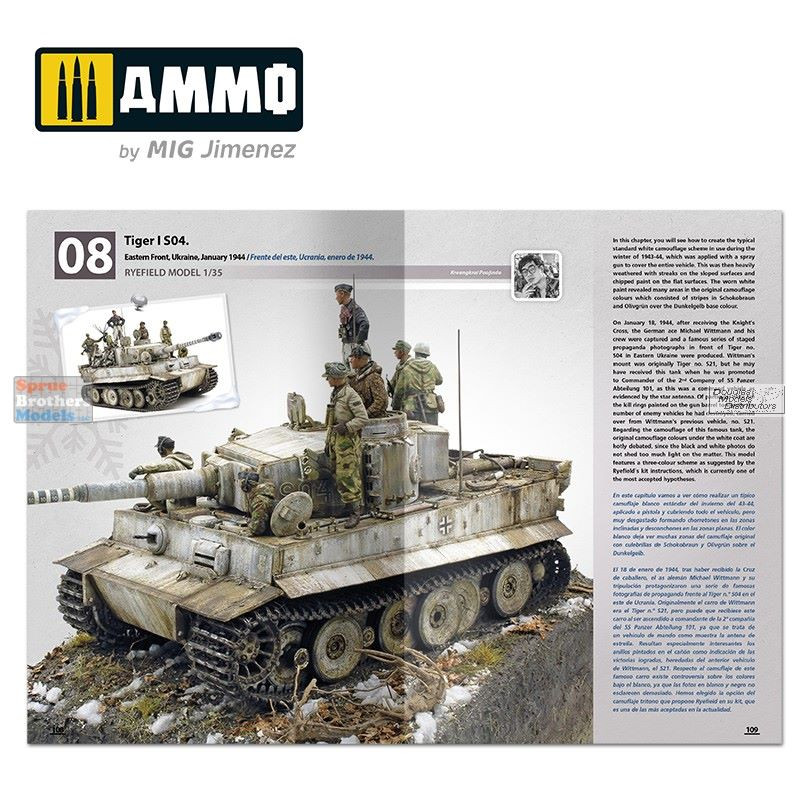 AMM6039 AMMO by Mig How to Paint Winter WWII German Tanks - Sprue