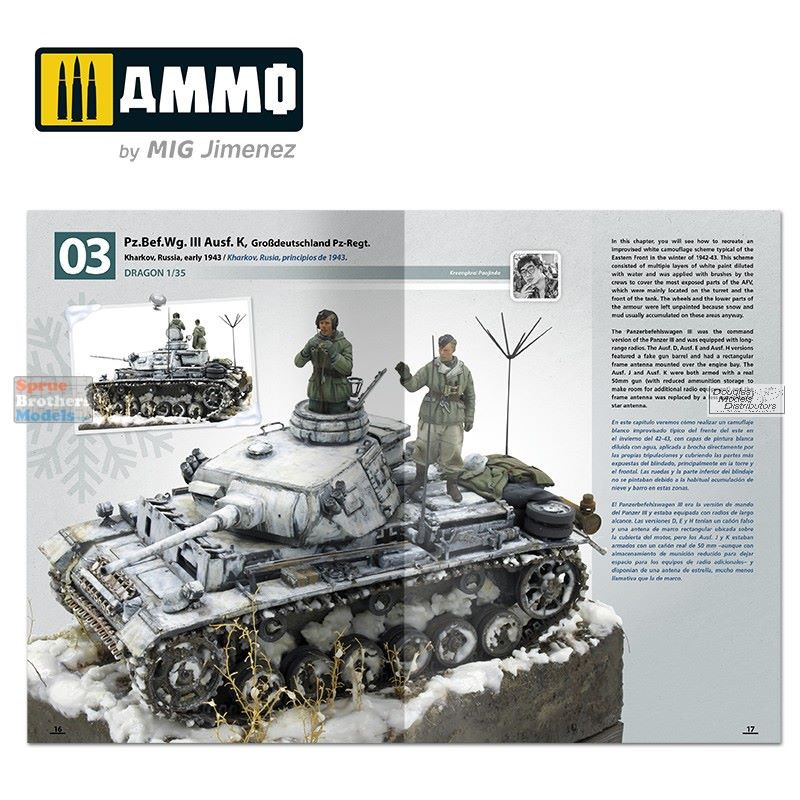 AMM6039 AMMO by Mig How to Paint Winter WWII German Tanks - Sprue