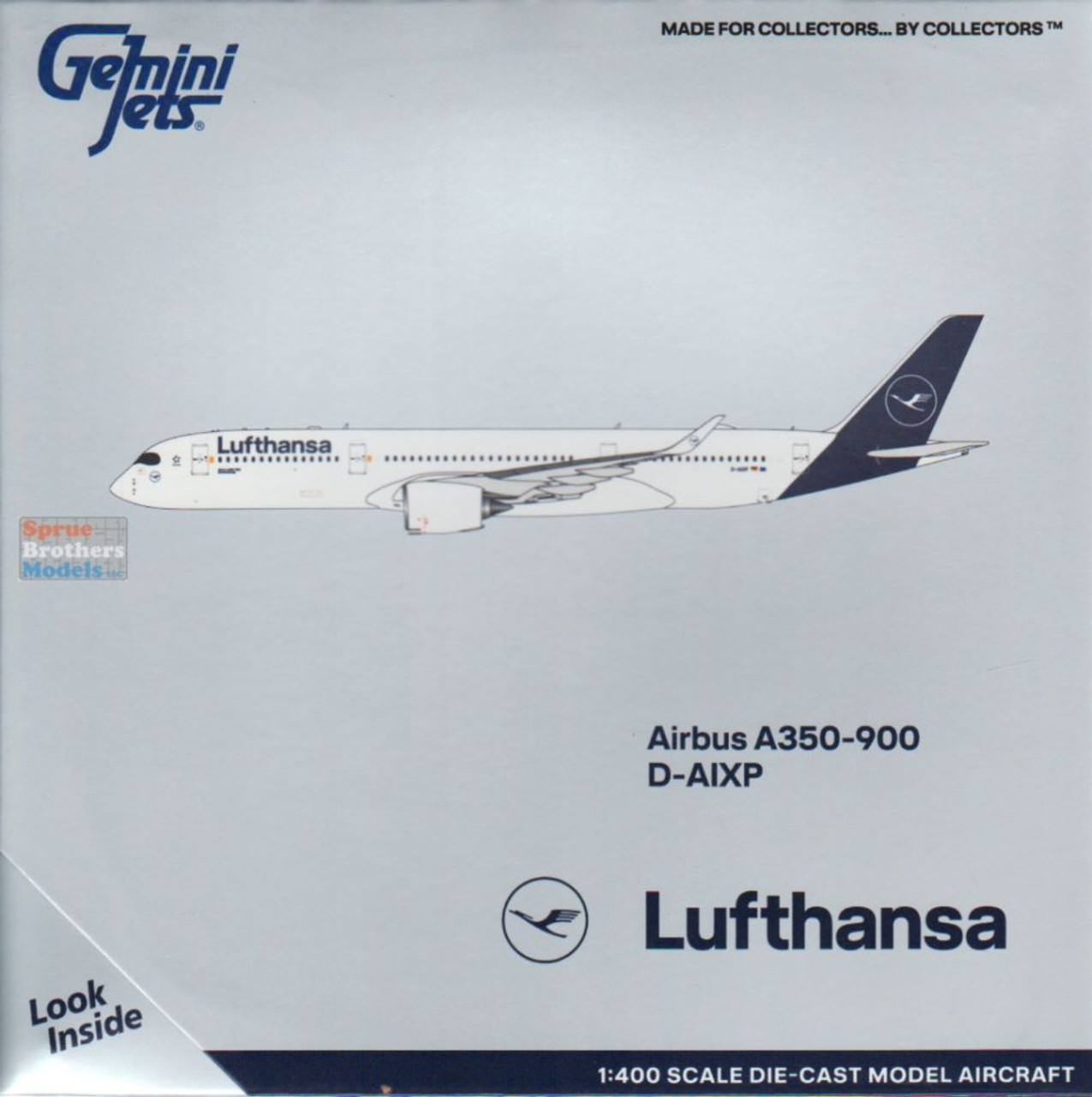 GEMGJ2052 1:400 Gemini Jets Lufthansa Airbus A350-900 Reg #D-AIXP  (pre-painted/pre-built)