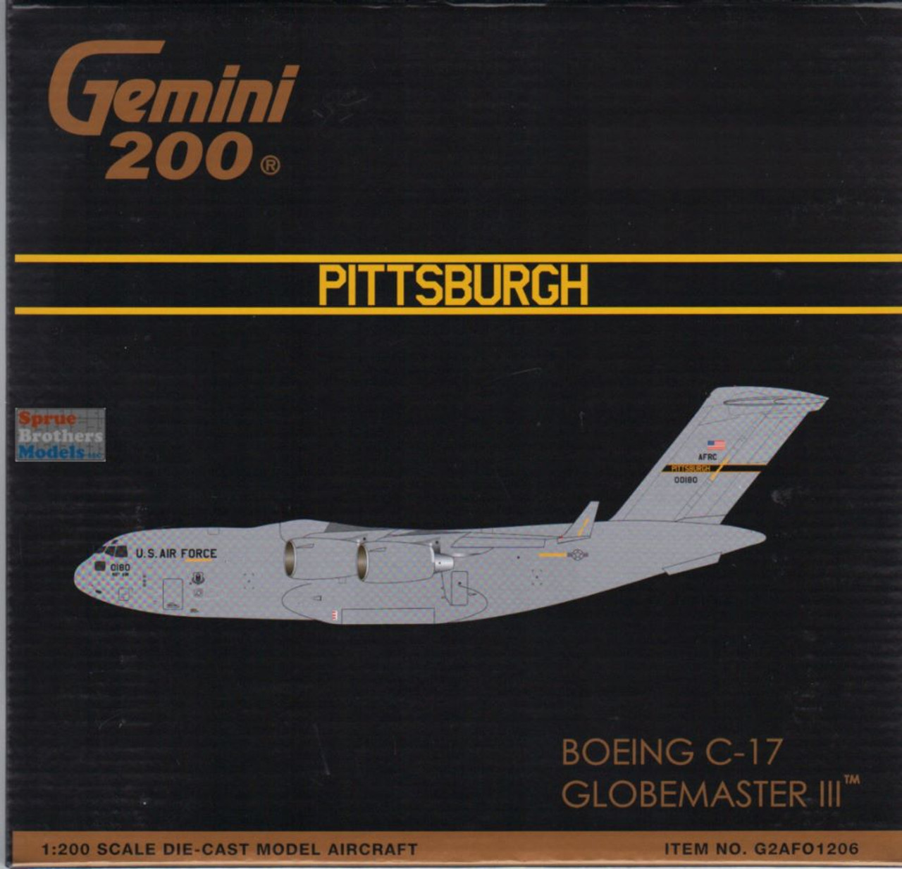 GEMG21206 1:200 Gemini Jets Boeing C-17 Globemaster III Reg No: 00