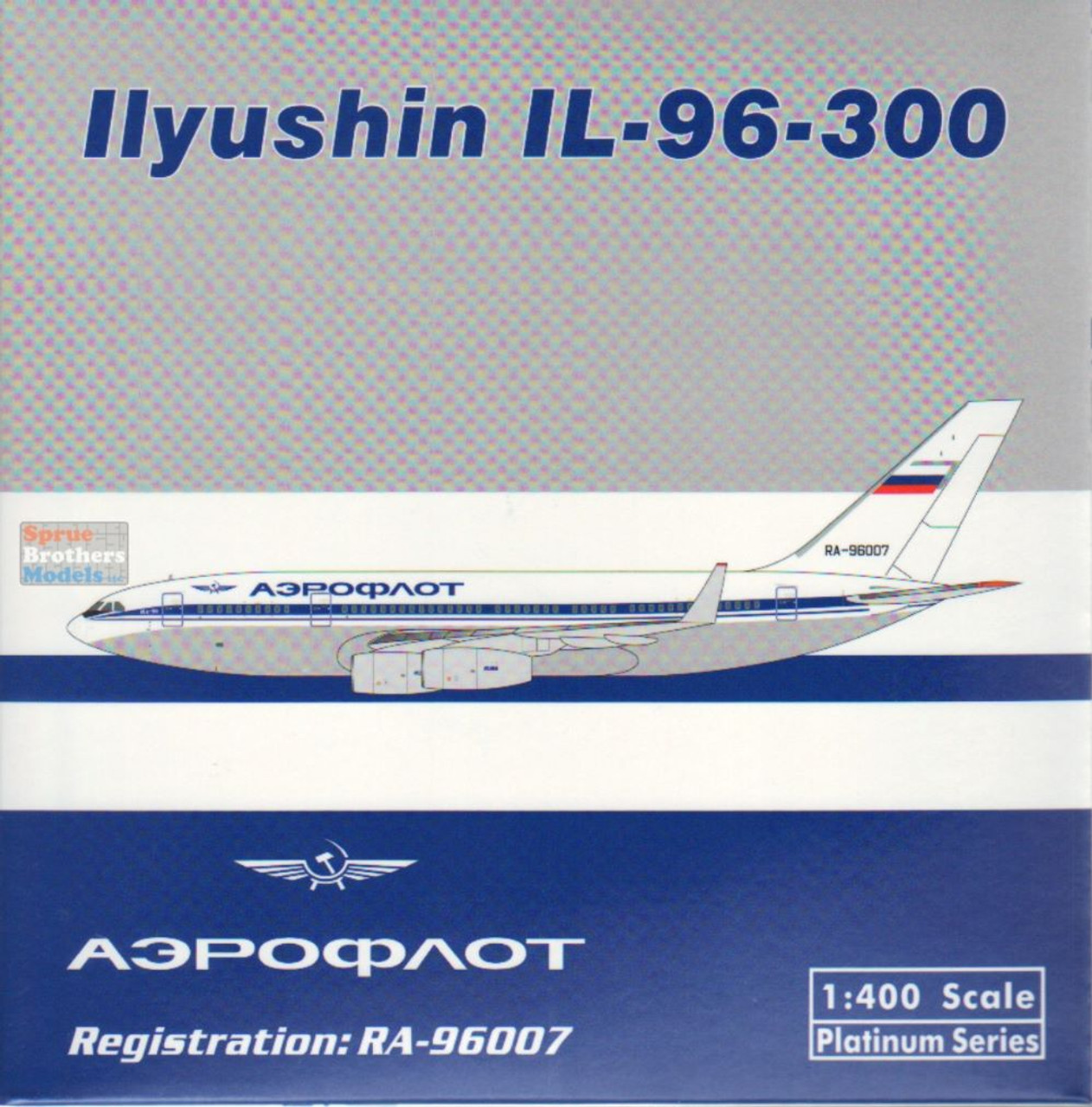 PHX11781 1:400 Phoenix Model Aeroflot Ilyushin IL-96-300 Reg #RA-96007  (pre-painted/pre-built)