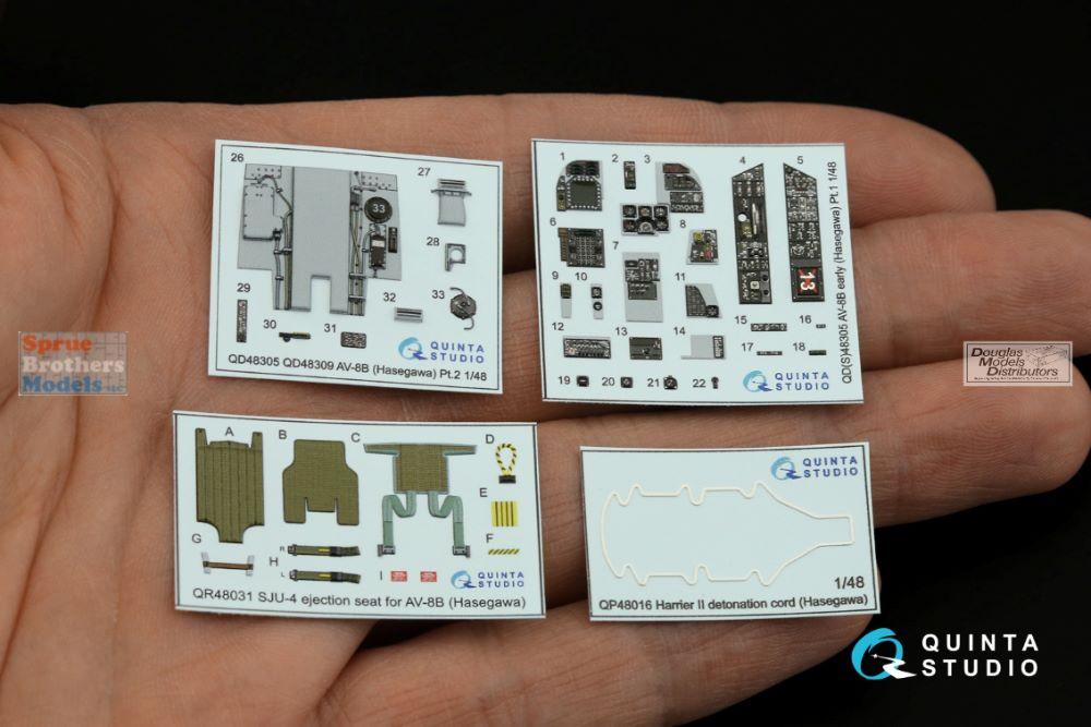 小物 HARRIER QTSQD48305 1:48 Quinta Studio Interior 3D Decal - AV-8B Harrier II