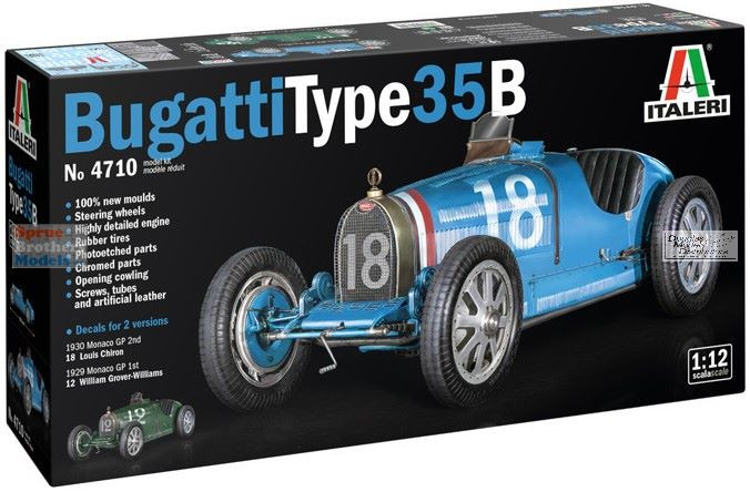 ITA4710 1:12 Italeri Bugatti Type 35B - Sprue Brothers Models LLC