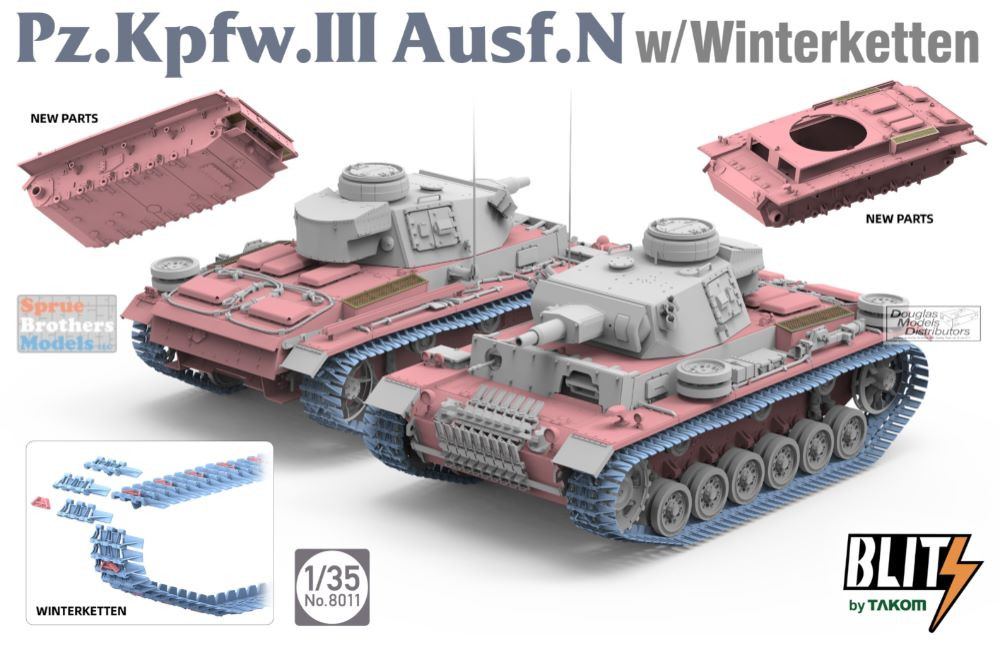 TAK08011 1:35 Blitz by Takom - Panzer Pz.Kpfw.III Ausf.N with