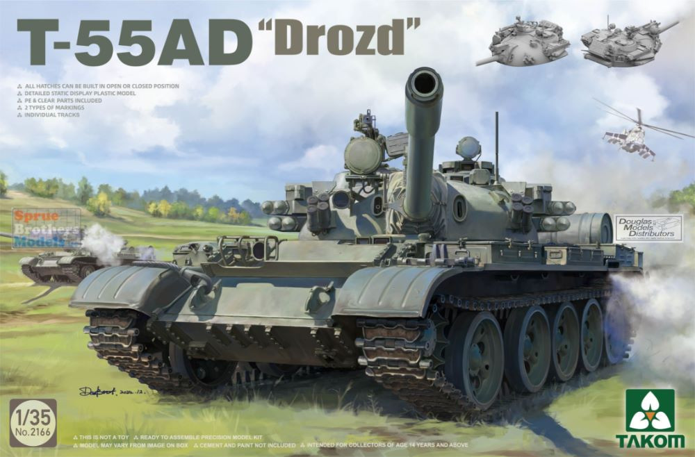 TAK02166 1:35 Takom T-55AD Drozd - Sprue Brothers Models LLC