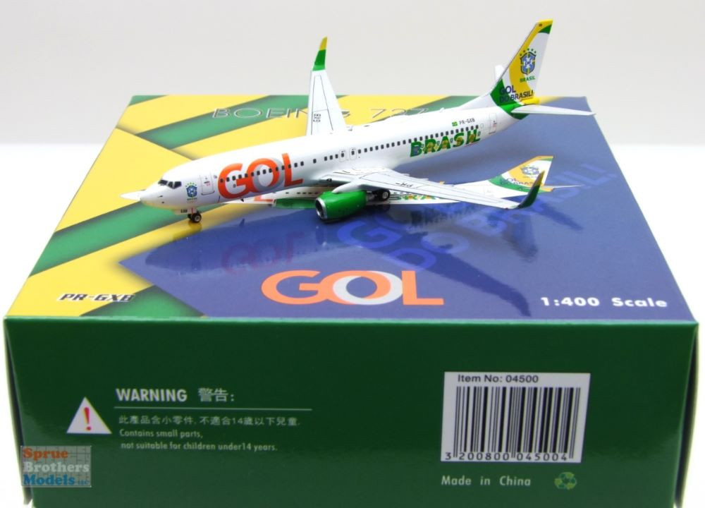 PHX04500 1:400 Phoenix Model GOL B737-800(W) Reg #PR-GXB 'Gol Do