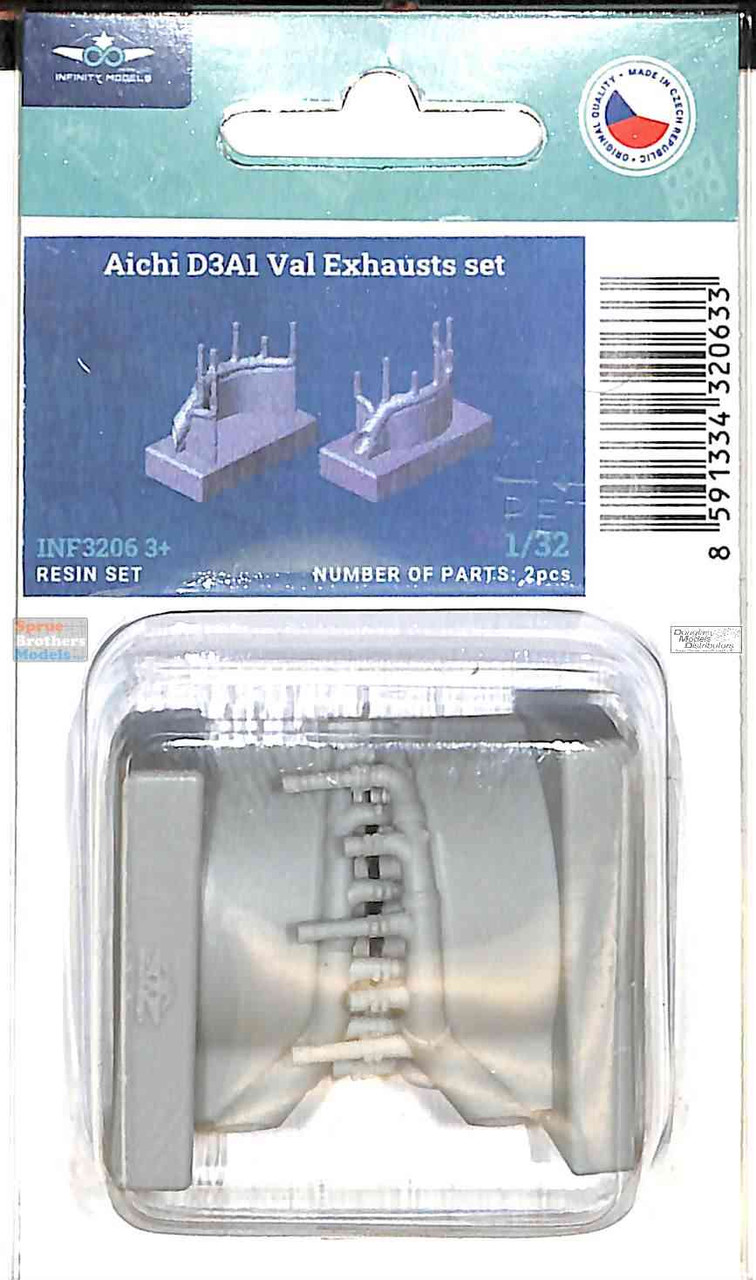 IFM3206-03 1:32 Infinity Models Aichi D3A1 Val Exhaust Set (IFM