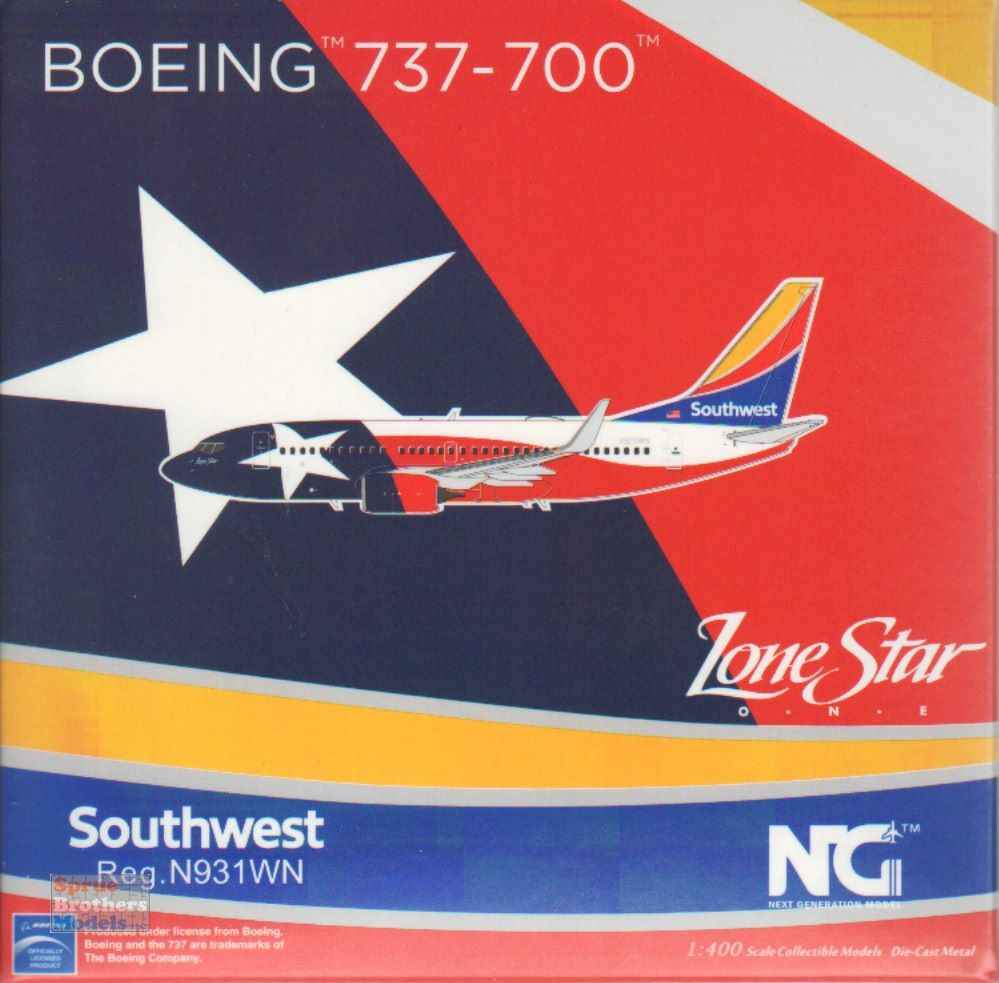 ☆☆Ravijour☆廃盤高級ライン☆LemonD70-75☆セット NGM77013 1:400 NG Model Southwest Airlines B737-700(W) Reg #N931WN