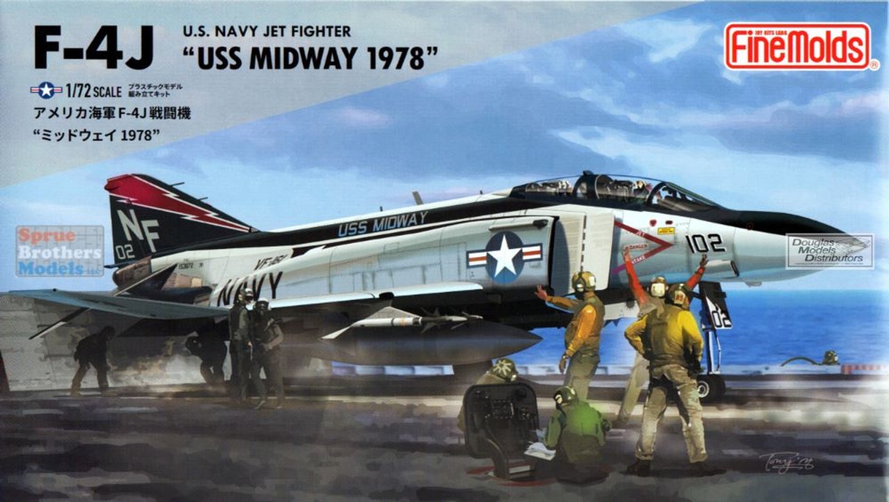 FNM72743 172 Fine Molds F-4J Phantom II USS Midway 1978