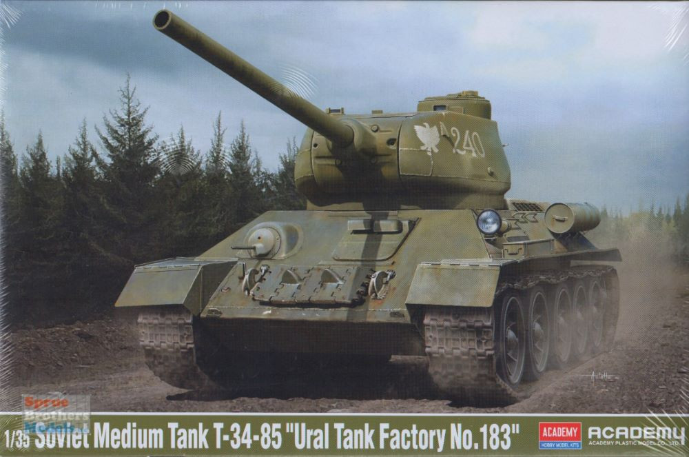 ACA13554 1:35 Academy T-34/85 'Ural Tank Factory No.183' - Sprue