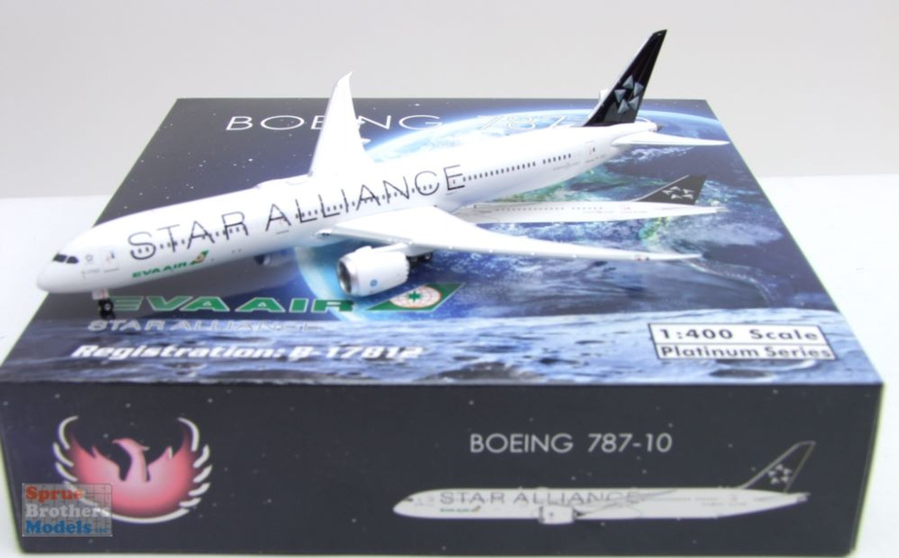 保証書付】 航空機・ヘリコプター phoenix 1/400 EVA AIR B787-9 