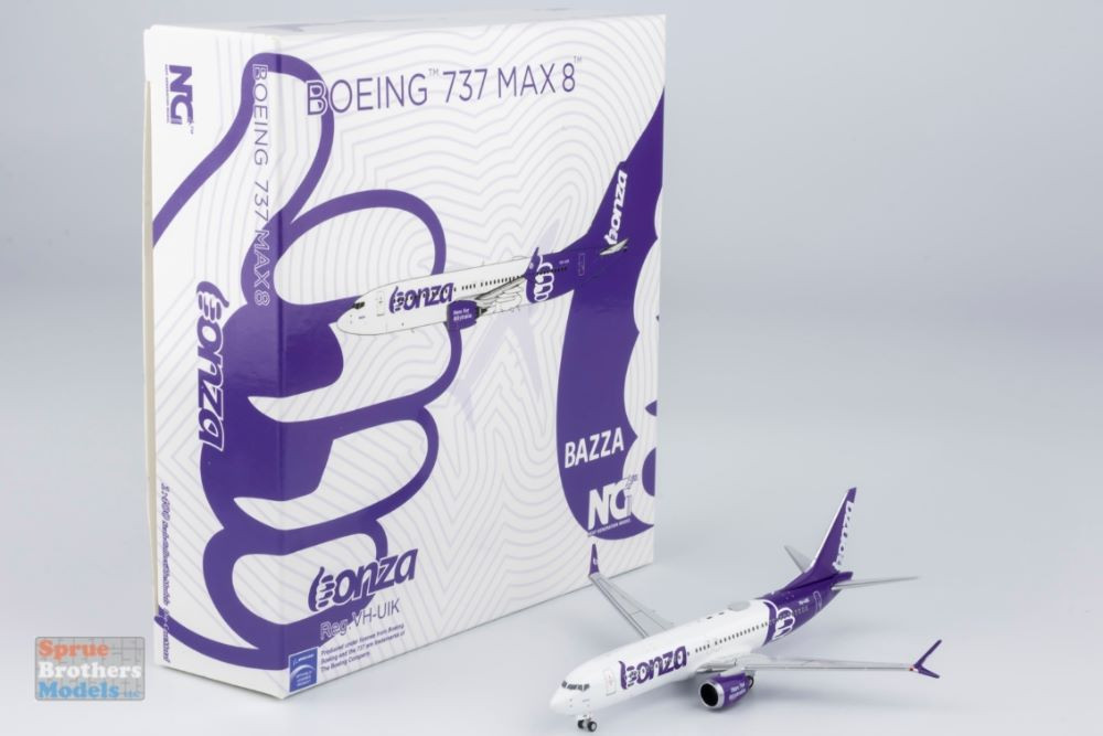 NGM88008 1:400 NG Model Bonza Airlines B737 Max8 Reg #VH-UIK (pre