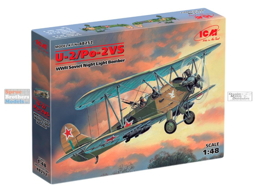 ICM48252 1:48 ICM U-2/Po-2VS WW2 Soviet Light Night Bomber - Sprue