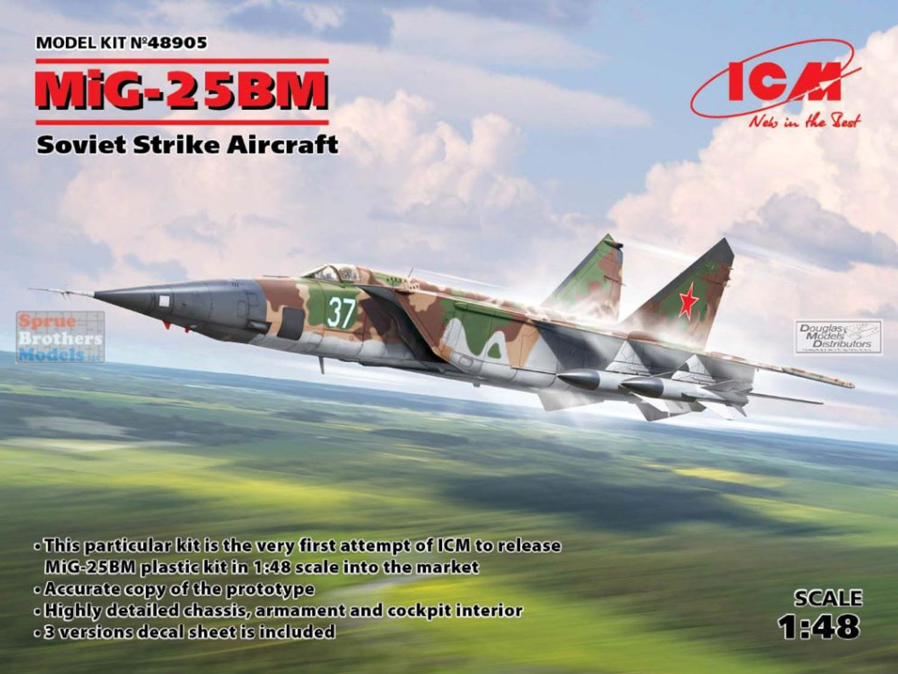 ICM48905 1:48 ICM MiG-25BM Foxbat - Sprue Brothers Models LLC