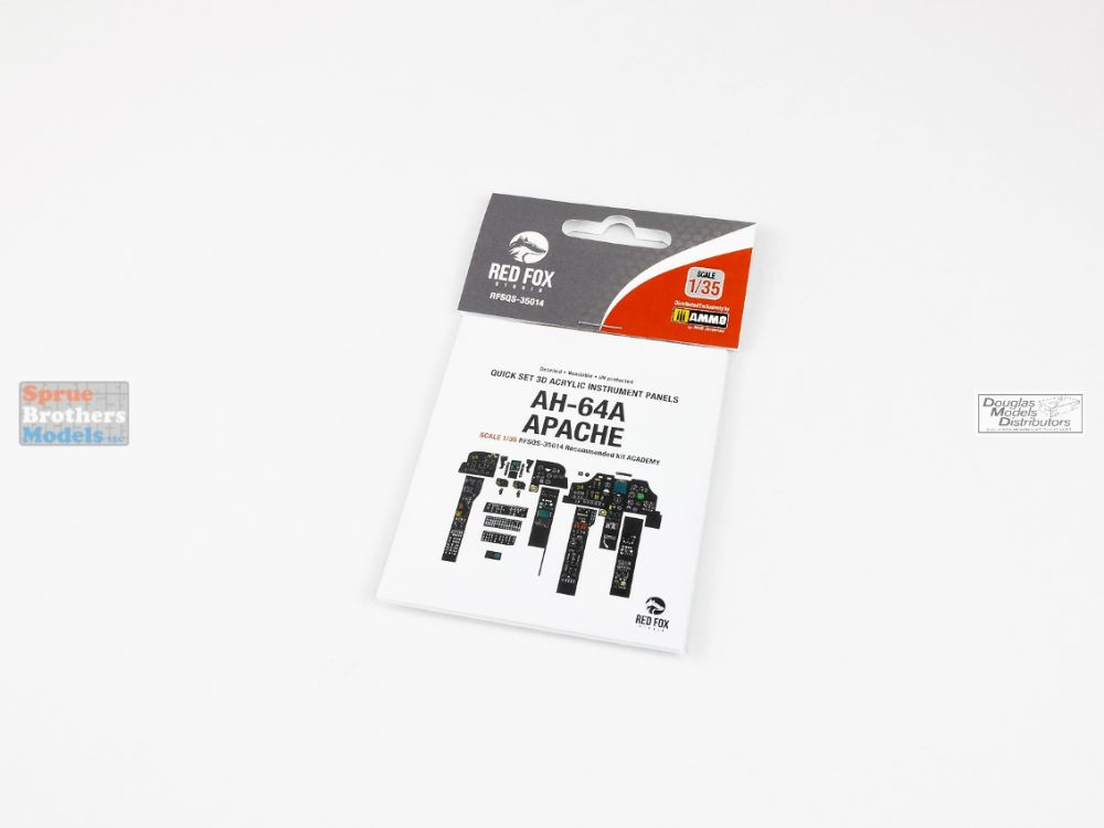 RFSQS35014 1:35 Red Fox Studio Quick Set Acrylic Instrument Panel