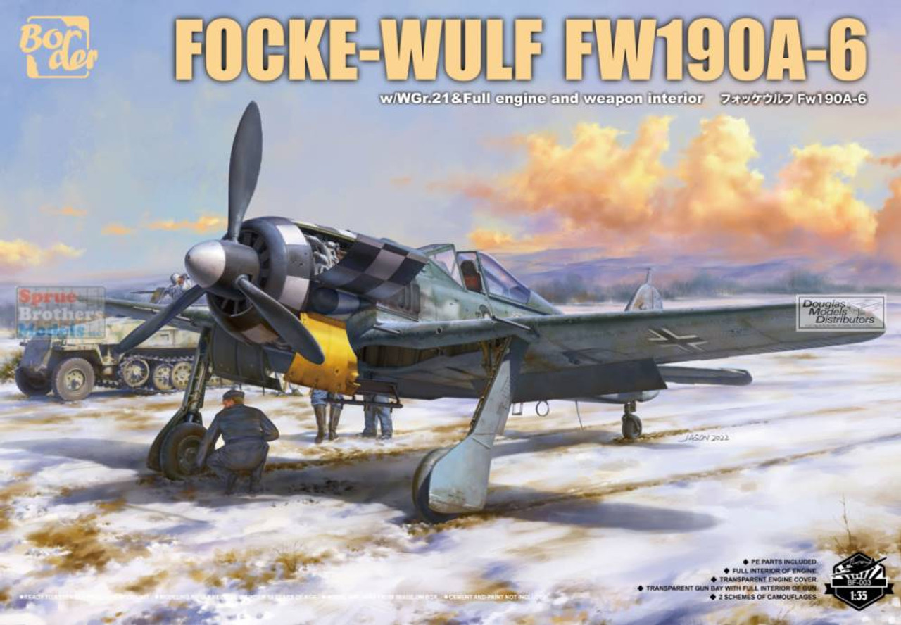 BDMBF003 1:35 Border Model Focke-Wulf Fw190A-6 - Sprue