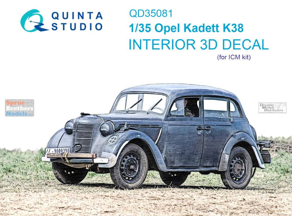 QTSQD35081 1:35 Quinta Studio Interior 3D Decal - Opel Kadett K38