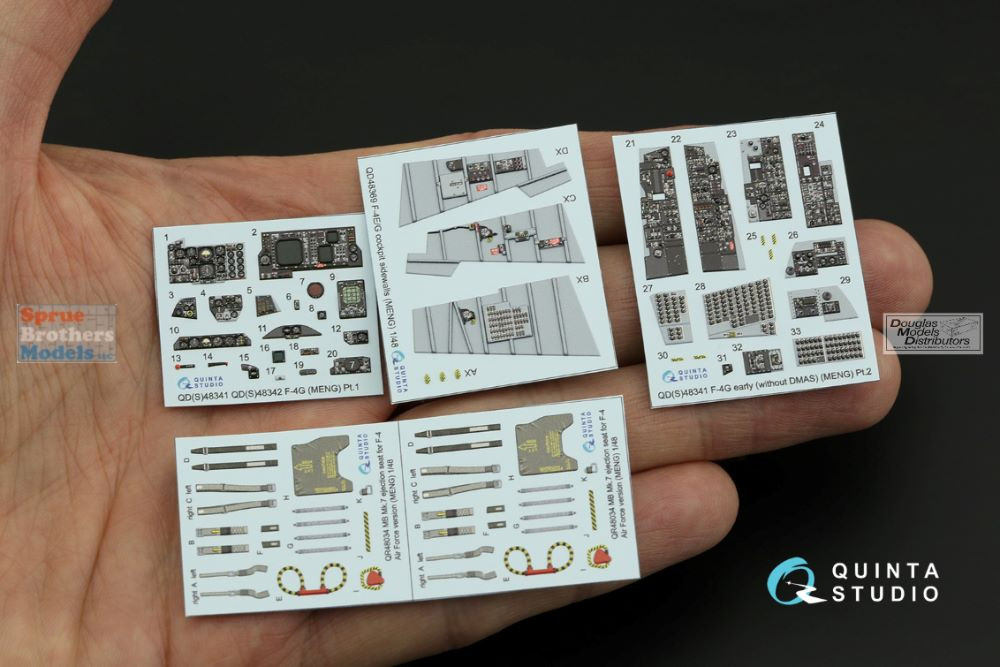 QTSQD48341 1:48 Quinta Studio Interior 3D Decal - F-4G Phantom II