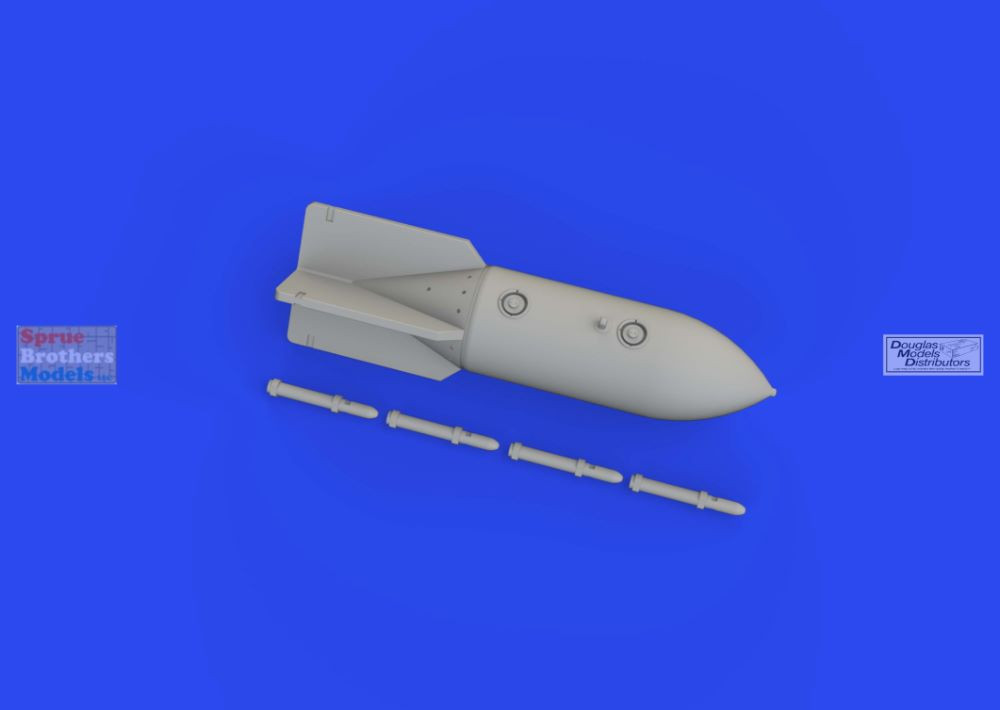 EDU672324 1:72 Eduard Brassin PRINT Bf109 SC250 Bomb (EDU kit