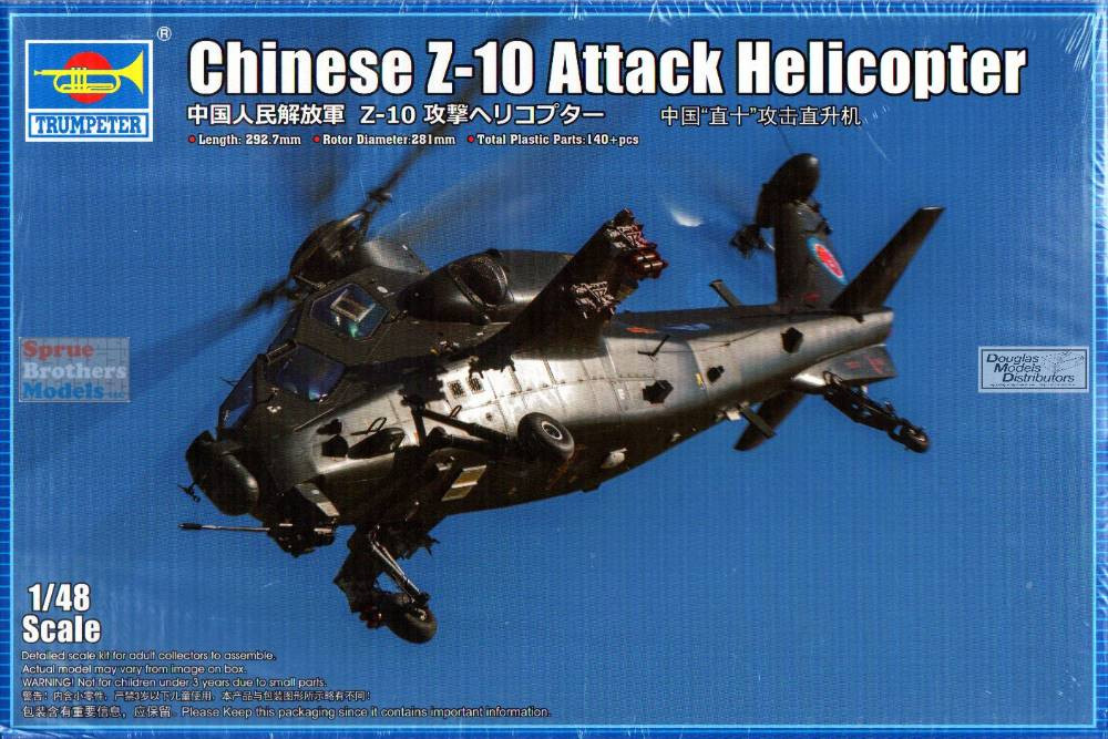 TRP05820 1:48 Trumpeter Chinese Z-10 Attack Helicopter - Sprue