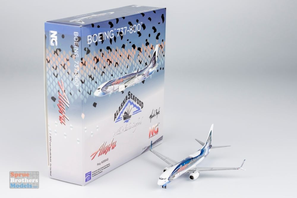 ノースリーブス ファーストアルバム 生産限定盤新品 NGM58167 1:400 NG Model Alaska Airlines B737-800(S) Reg #N559AS