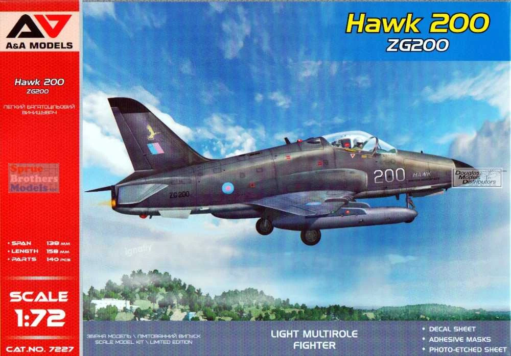 A&A Models AAM7227 Hawk 200 light multirole fighter (reg ZG20