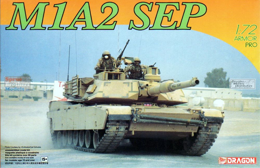 DML7495 1:72 Dragon M1A2 SEP Abrams - Sprue Brothers Models LLC