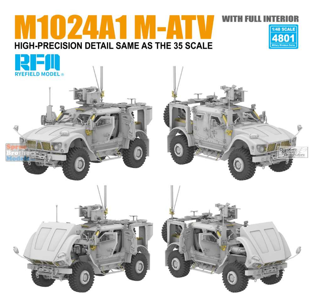 RFMRM4801 1:48 Rye Field Model M1024A1 M-ATV MRAP All Terrain