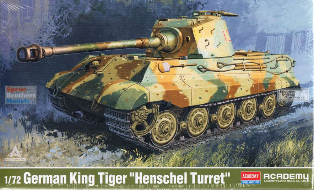 ACA13423 1:72 Academy King Tiger Henshel Turret - Sprue Brothers