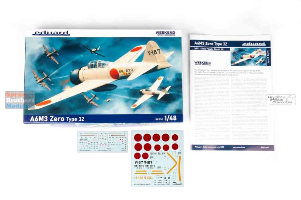 EDU84191 1:48 Eduard A6M3 Zero Type 32 Weekend Edition - Sprue
