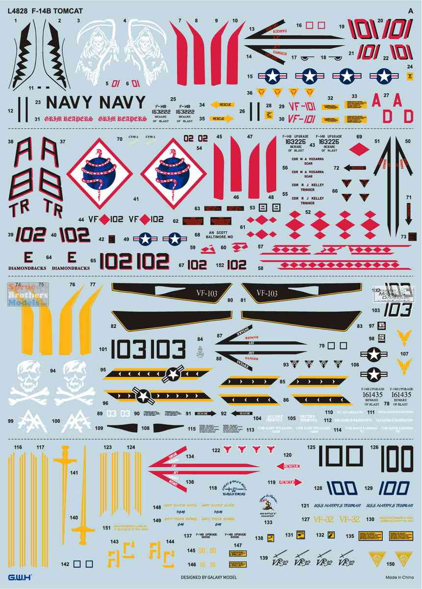 LNRL4828 1:48 Great Wall Hobby F-14B Tomcat - Sprue Brothers