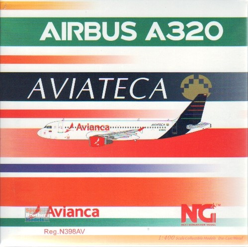 NGM15019 1:400 NG Model Avianca Airbus A320-200 Reg #N398AV Retro