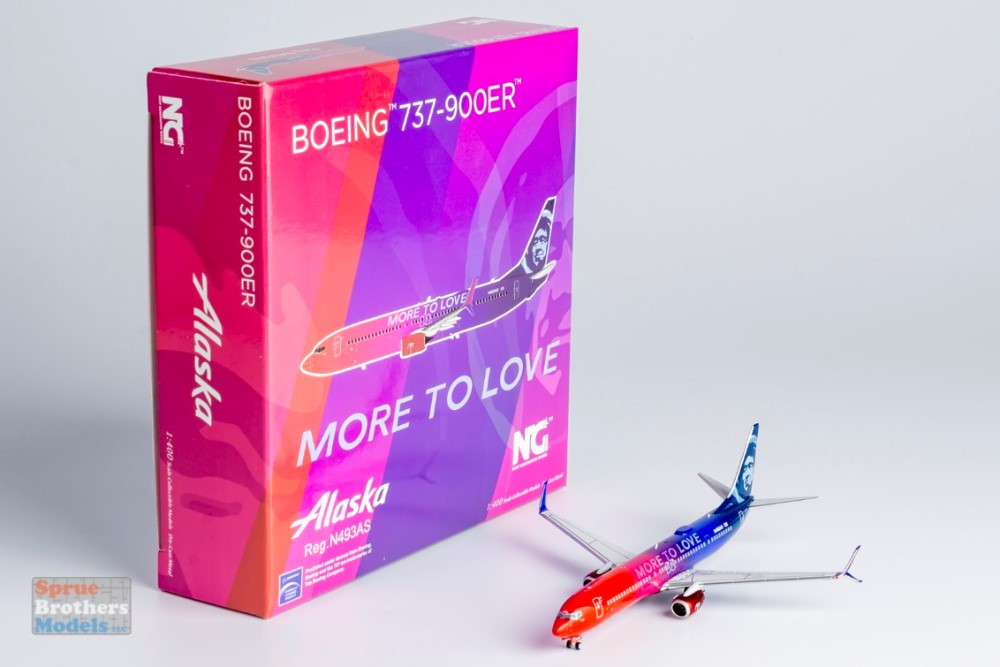 NGM79023 1:400 NG Model Alaska Airlines B737-900ER Reg #N493AS