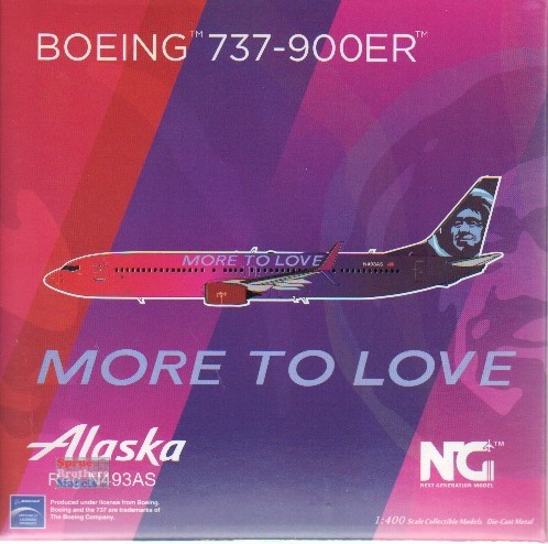NGM79023 1:400 NG Model Alaska Airlines B737-900ER Reg #N493AS