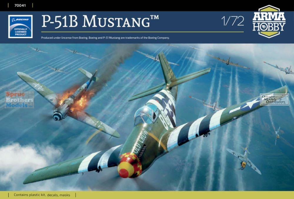 ARM70041 1:72 Arma Hobby P-51B Mustang - Sprue Brothers Models LLC