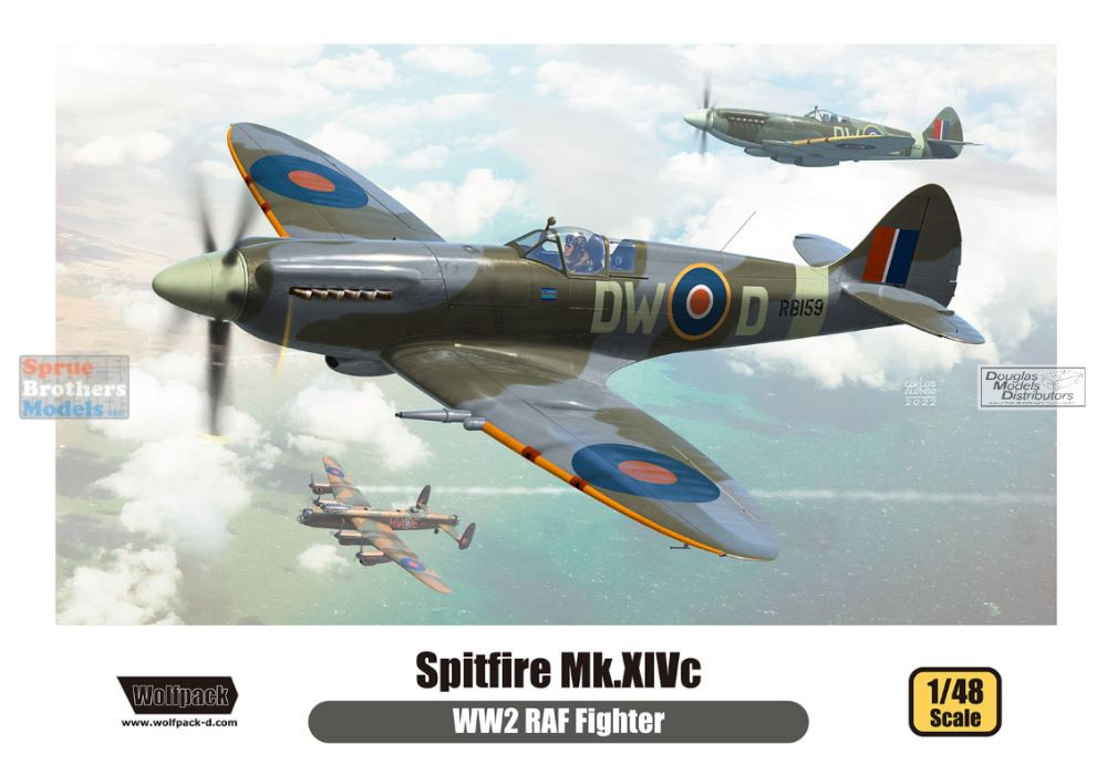 WPD14817 1:48 Wolfpack Spitfire Mk.XIVc - Sprue Brothers Models LLC