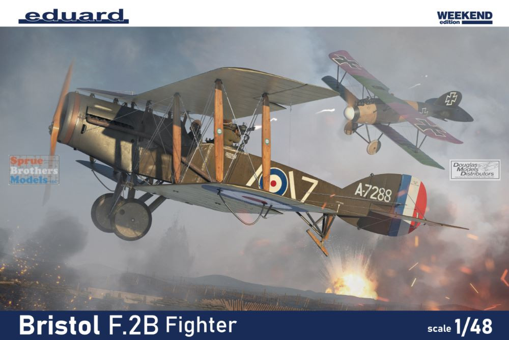 F.2B Bristol Fighter 1:48 Scale Model Kit – Detailed Cockpit & Interior, Ready To Build