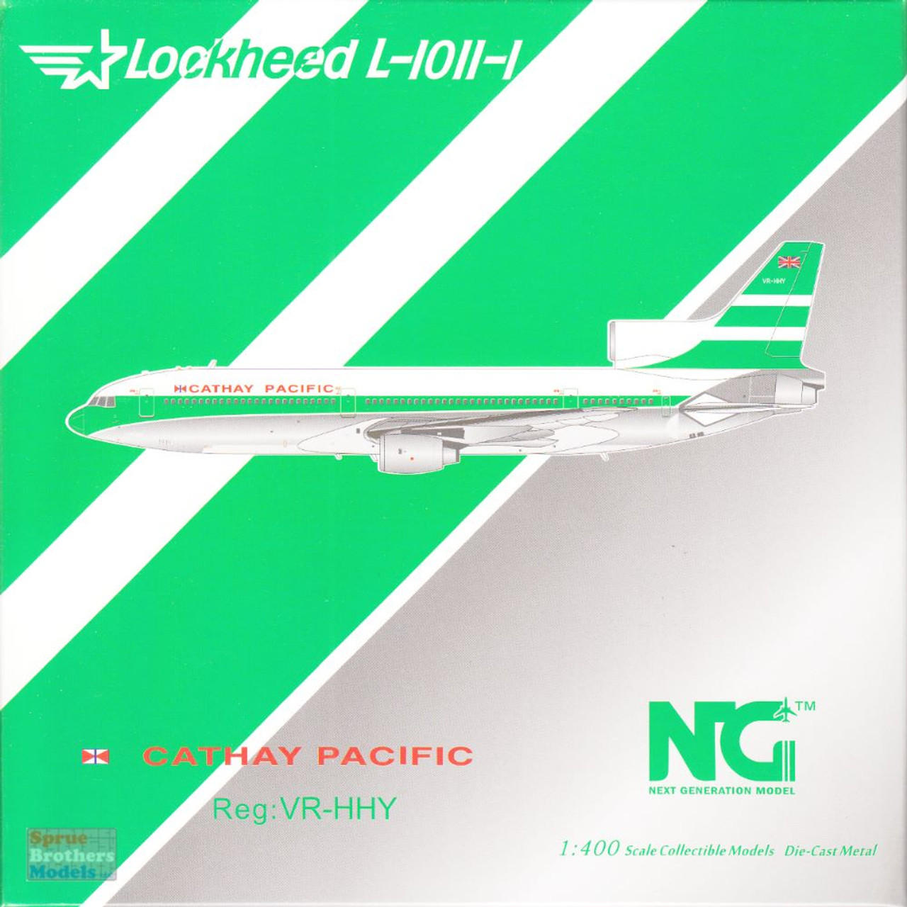 NGM31027 1:400 NG Model Cathay Pacific Lockheed L-1011-1 Reg #VR-HHY 'Union  Jack' (pre-painted/pre-built)