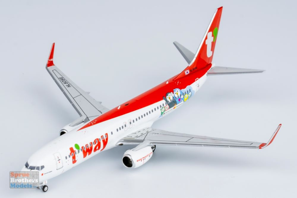 NGM58201 1:400 NG Model T'Way Air B737-800 Reg #HL8086 'Mastercard