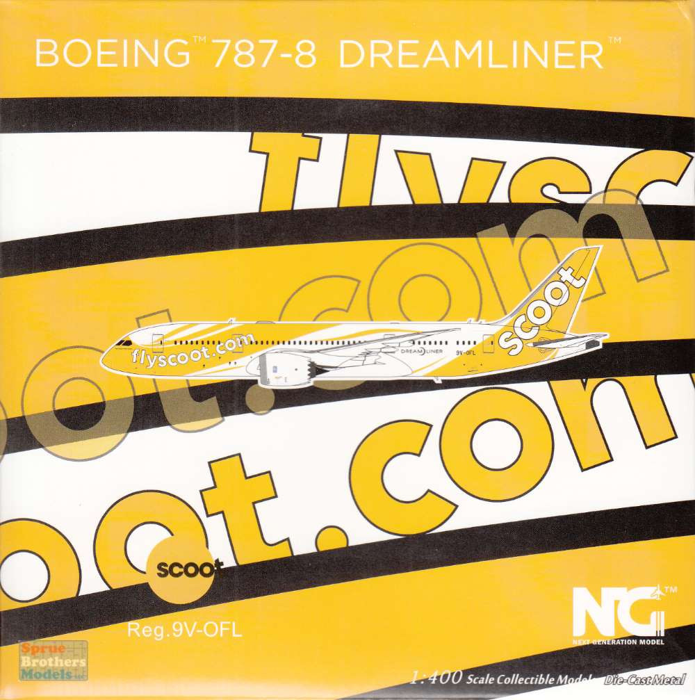 NGM59006 1:400 NG Model Scoot B787-8 Reg #9V-OFL (pre-painted/pre