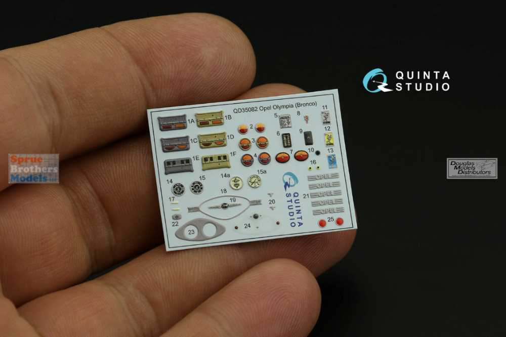 QTSQD35082 1:35 Quinta Studio Interior 3D Decal - 1937 Opel