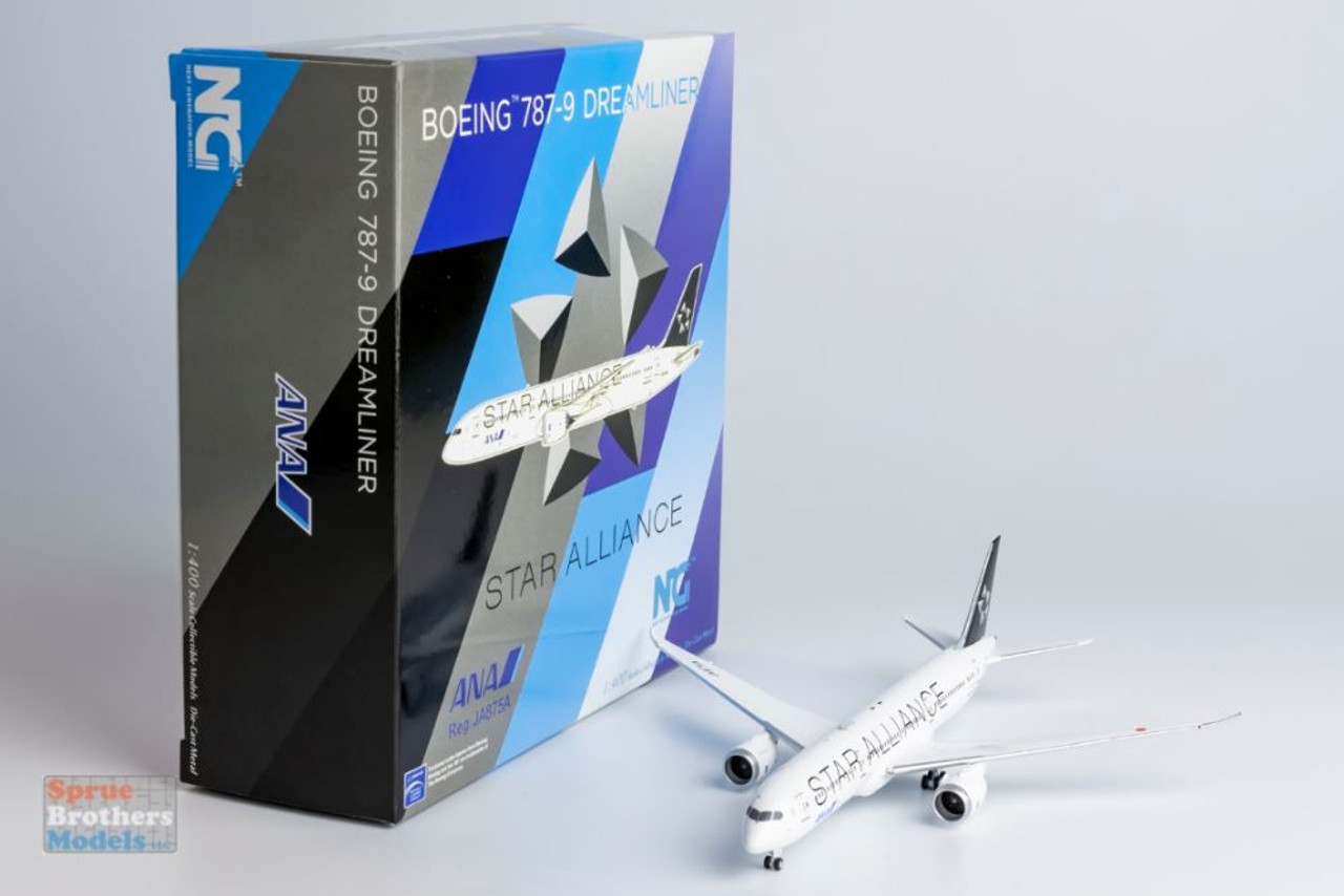 NGM55112 1:400 NG Model ANA B787-9 Reg #JA875A Star Alliance  (pre-painted/pre-built)