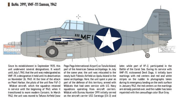 EDU84193 1:48 Eduard F4F-3 Wildcat Weekend Edition - Sprue
